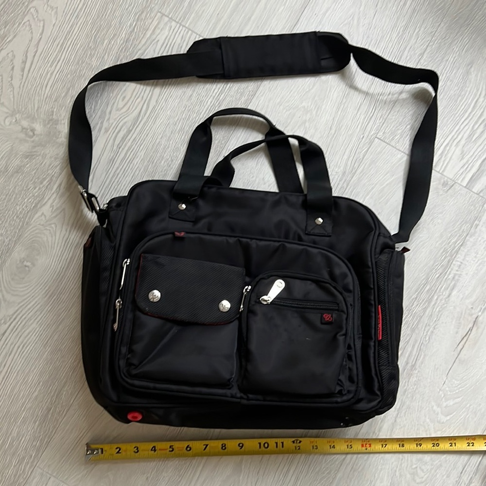 Fisher price black diaper bag